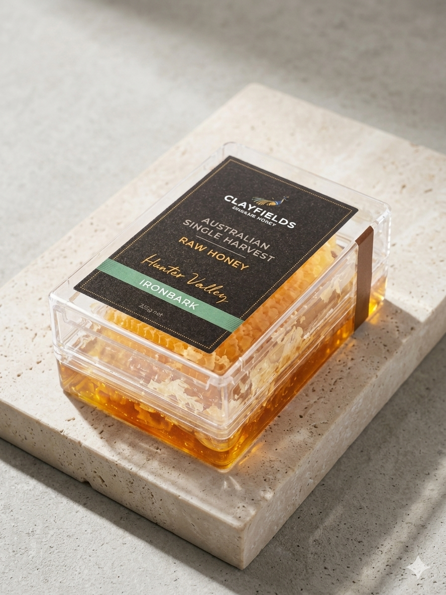 Hunter Valley Raw Honey with Virgin Honeycomb 250g