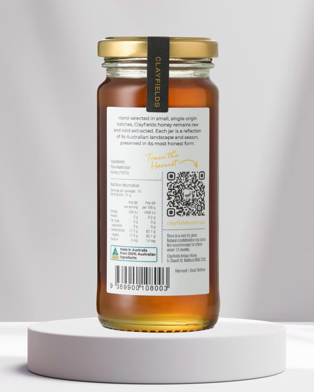 Fraser Coast  Macadamia Raw Honey 325g