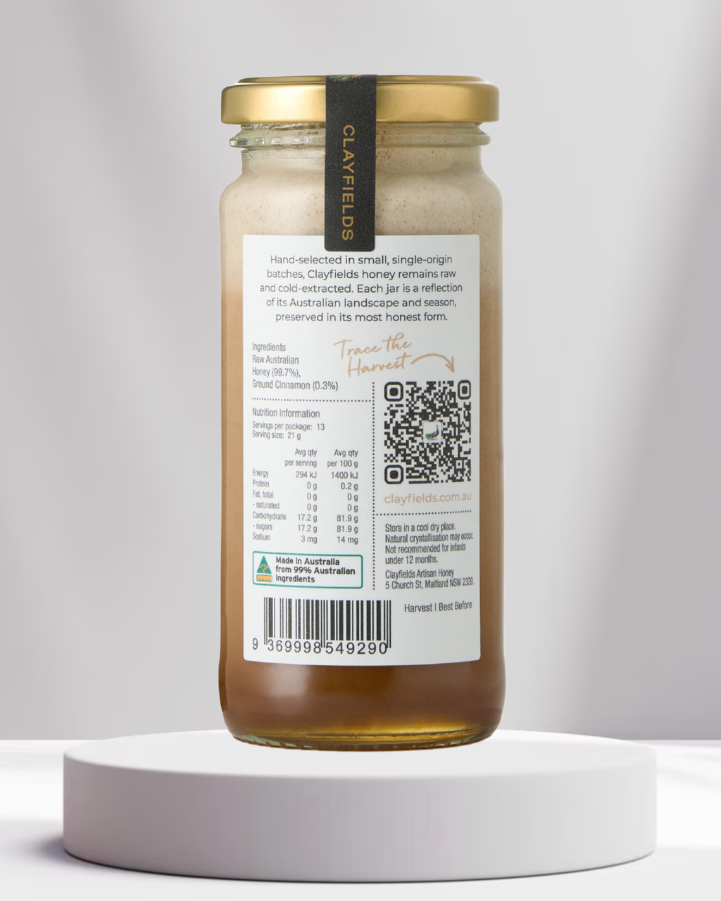 Cinnamon Whipped Raw Honey 275g