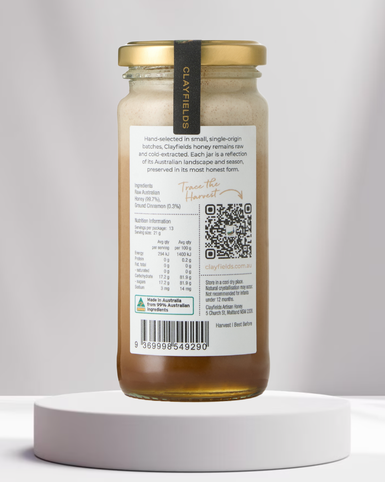 Cinnamon Whipped Raw Honey 275g