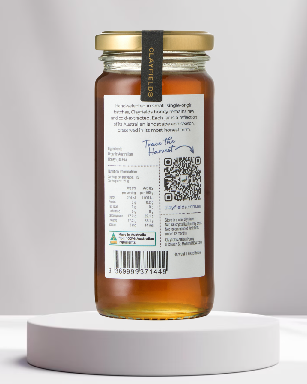 Cradle Mountain Leatherwood Organic Honey 325g